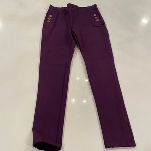 Habitual Girl mid rise ankle skinny elastic waist leggings, like new, size 10